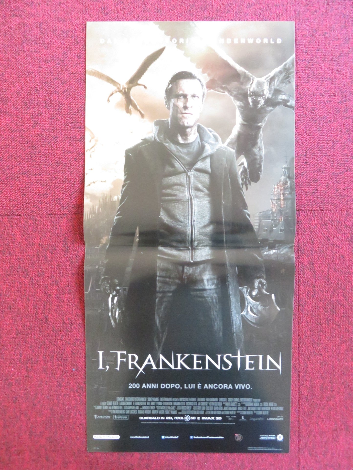 I, FRANKENSTEIN ITALIAN LOCANDINA POSTER AARON ECKHART BILL NIGHY 2014 Rendezvous Cinema Movie posters