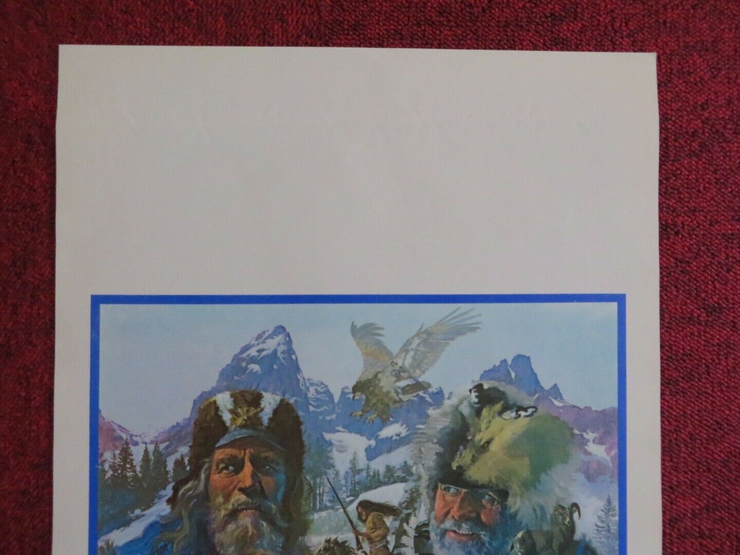 I GIGANTI DEL WEST / The Mountain Men ITALIAN LOCANDINA (27.5"x13") POSTER 1980 Movie posters