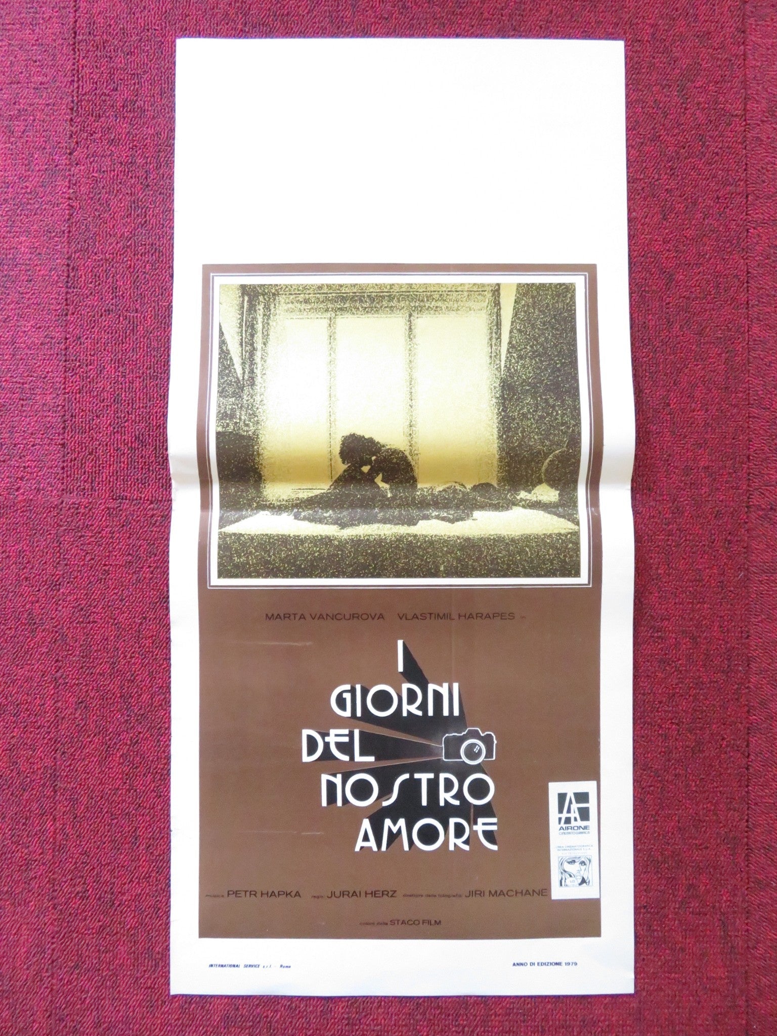 I GIORNI DEL NOSTRO AMORE - b ITALIAN LOCANDINA POSTER MARTA VANCUROVA 1977 Rendezvous Cinema Movie posters