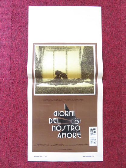 I GIORNI DEL NOSTRO AMORE - b ITALIAN LOCANDINA POSTER MARTA VANCUROVA 1977 Rendezvous Cinema Movie posters