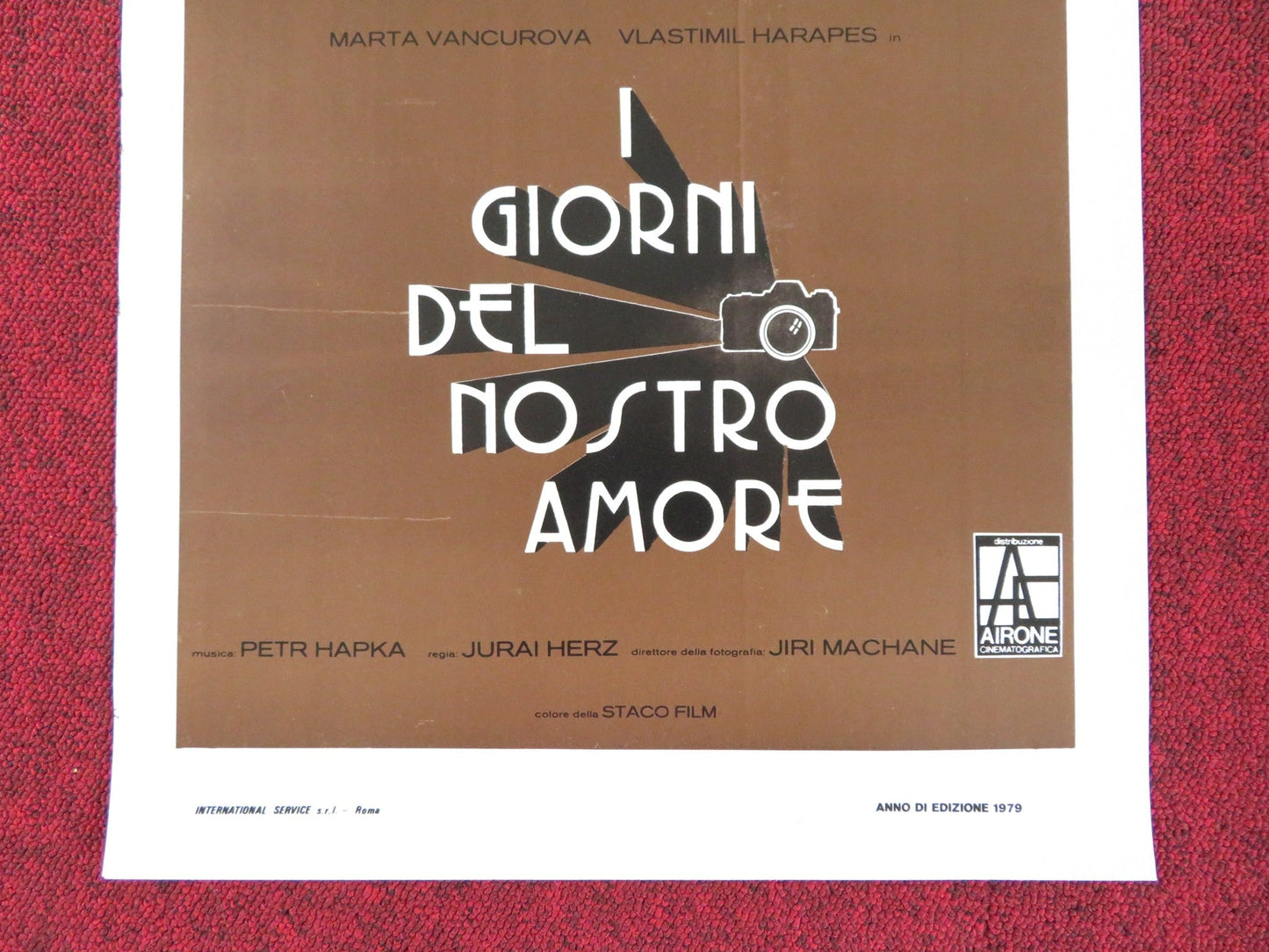 I GIORNI DEL NOSTRO AMORE ITALIAN LOCANDINA POSTER MARTA VANCUROVA 1979 Rendezvous Cinema Movie posters