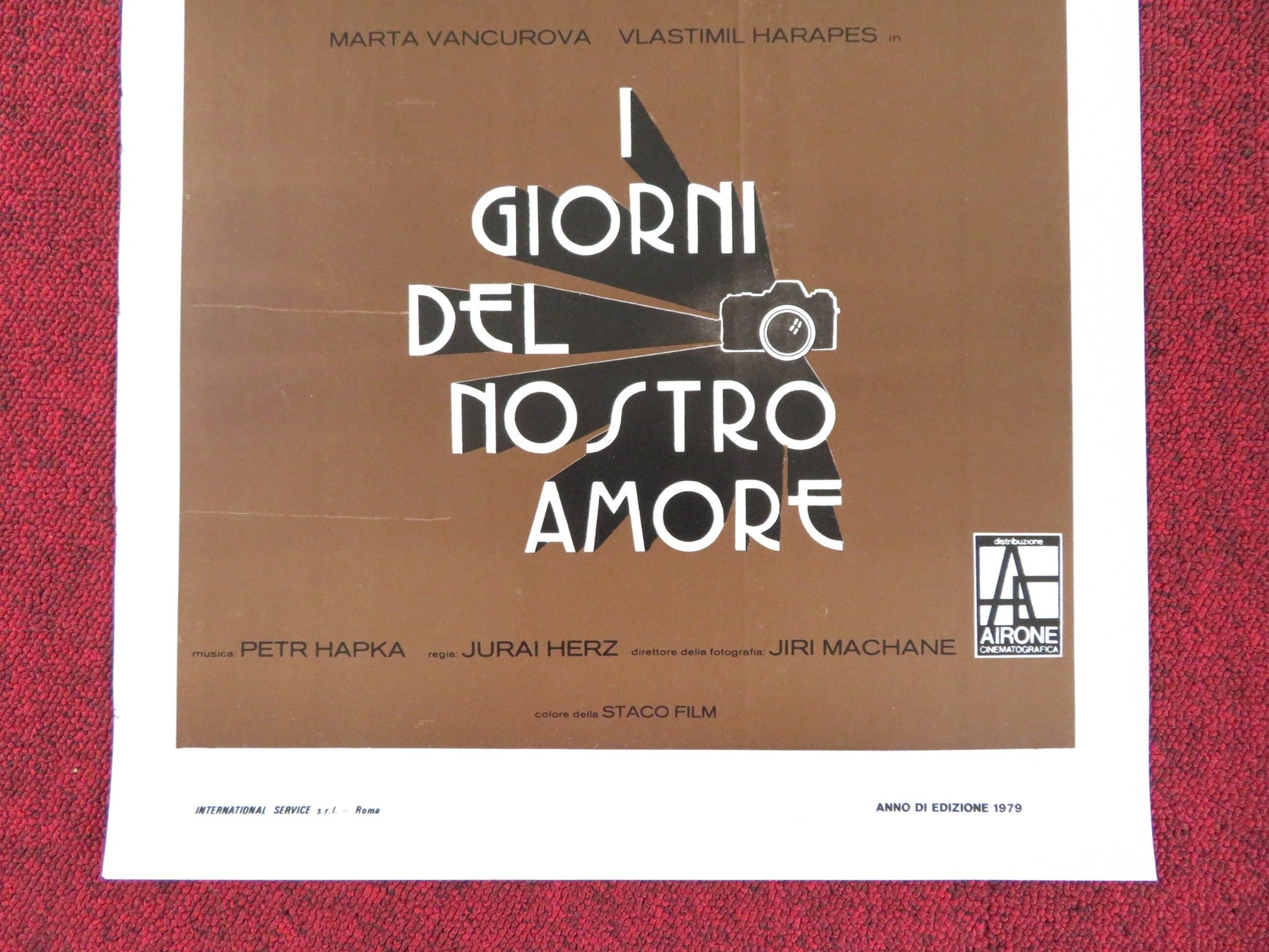 I GIORNI DEL NOSTRO AMORE ITALIAN LOCANDINA POSTER MARTA VANCUROVA 1979 Rendezvous Cinema Movie posters