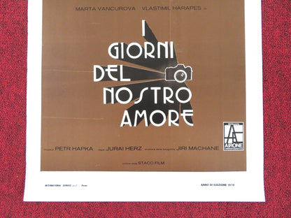 I GIORNI DEL NOSTRO AMORE ITALIAN LOCANDINA POSTER MARTA VANCUROVA 1979 Rendezvous Cinema Movie posters