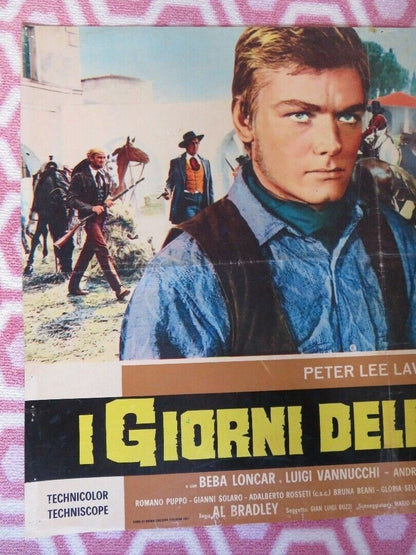 I GIORNI DELLA VIOLENZA ITALIAN PHOTOBUSTA POSTER PETER LEE LAWRENCE 1967 - Rendezvous Cinema