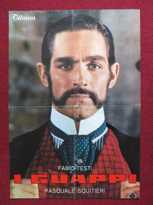 I GUAPPI ITALIAN FOGLIO ROLLED POSTER FRANCO NERO FABIO TESTI 1974 Movie posters