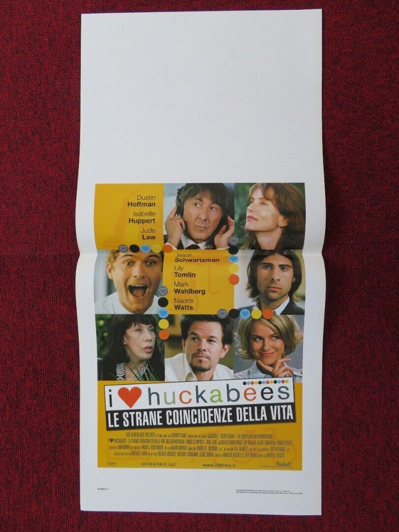 I HEART HUCKABEES ITALIAN LOCANDINA (27.5"x13") POSTER D HOFFMAN J LAW 2004 Movie posters
