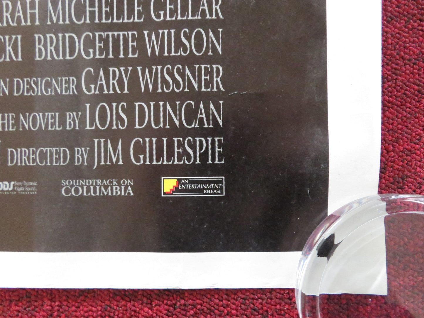 I KNOW WHAT YOU DID LAST SUMMER UK QUAD ROLLED POSTER SARAH MICHELLE GELLAR 1997 Rendezvous Cinema Movie posters