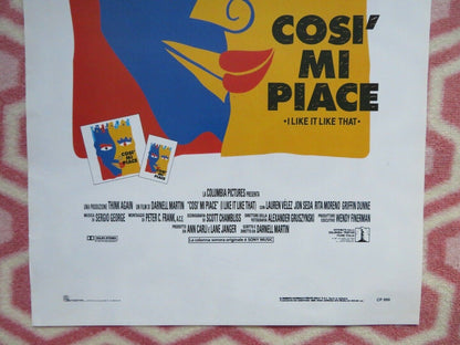 I LIKE IT LIKE THAT ITALIAN LOCANDINA (27.5"x13") POSTER LAUREN VELEZ 1994 - Rendezvous Cinema