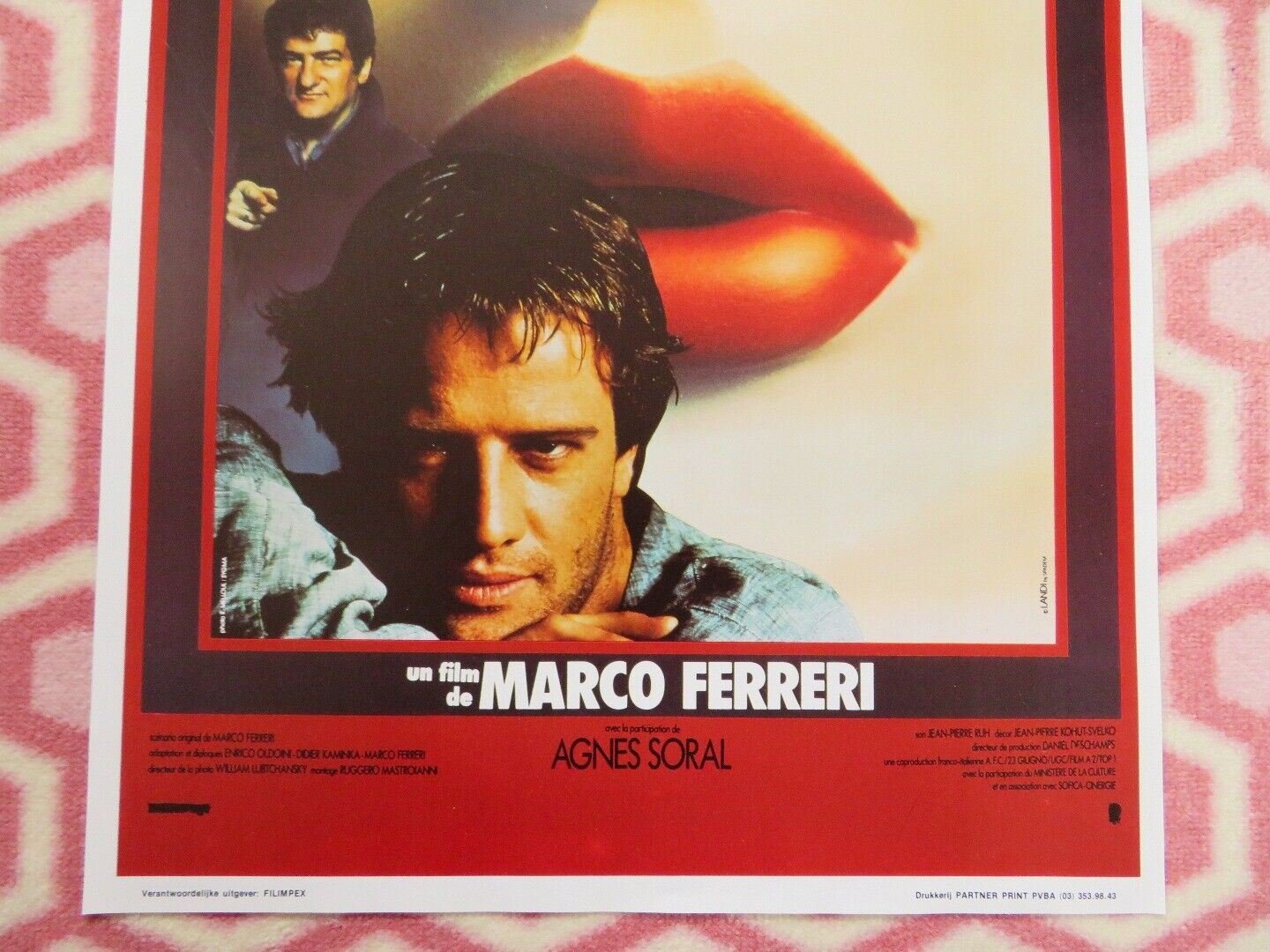 I LOVE YOU BELGIUM (22"x14") POSTER CHRISTOPHE LAMBERT EDDY MITCHELL 1986 Movie posters