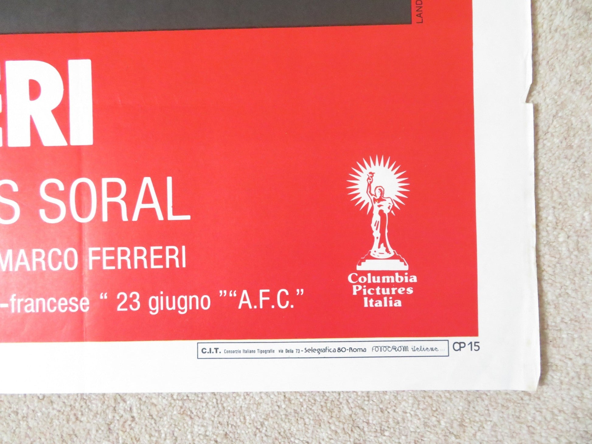 I LOVE YOU ITALIAN 2 FOGLIO POSTER CHRISTOPHER LAMBERT EDDY MITCHELL 1986 Rendezvous Cinema Movie posters