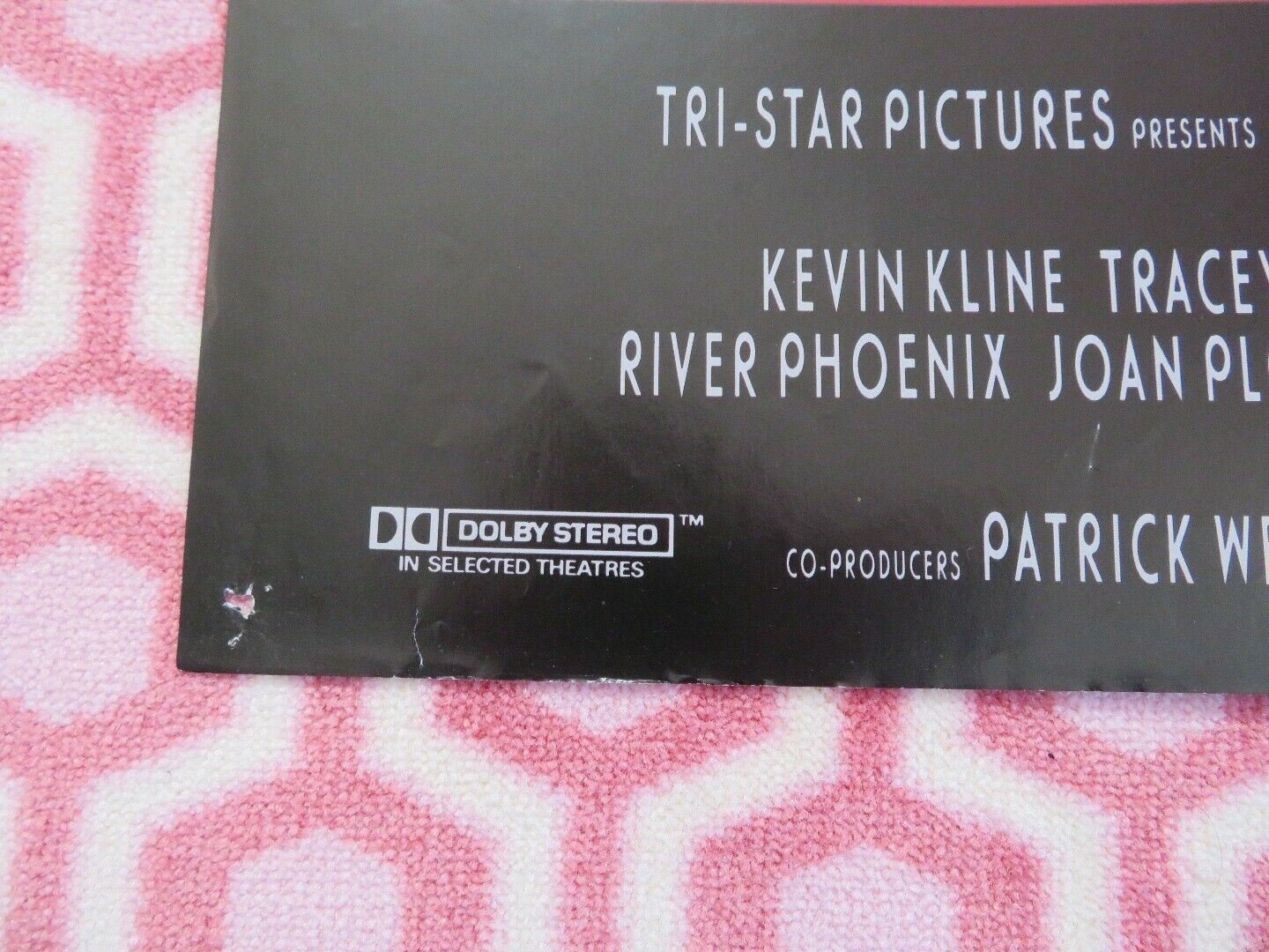 I LOVE YOU TO DEATH 1990 UK ORIGINAL QUAD POSTER KEVIN KLINE RIVER PHOENIX KEANU Movie posters