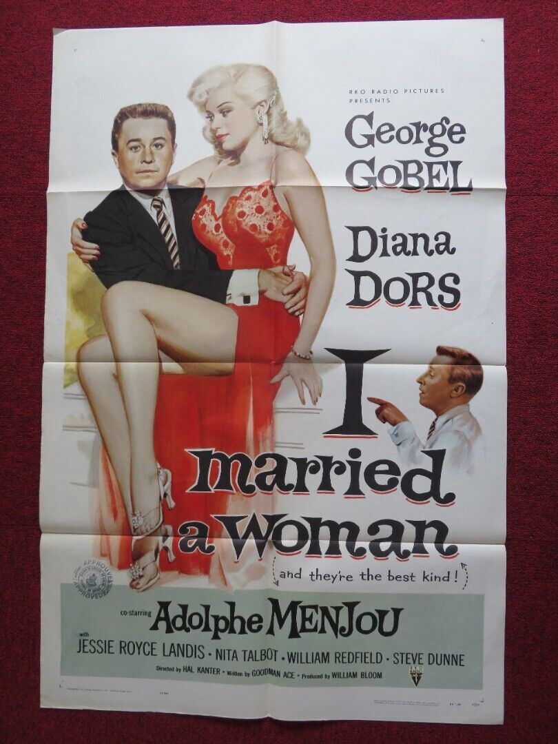 I MARRIED A WOMAN US ONE SHEET POSTER GEORGE GOBEL DIANA DORS 1958 - Rendezvous Cinema