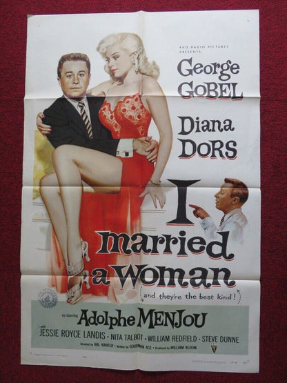 I MARRIED A WOMAN US ONE SHEET POSTER GEORGE GOBEL DIANA DORS 1958 - Rendezvous Cinema