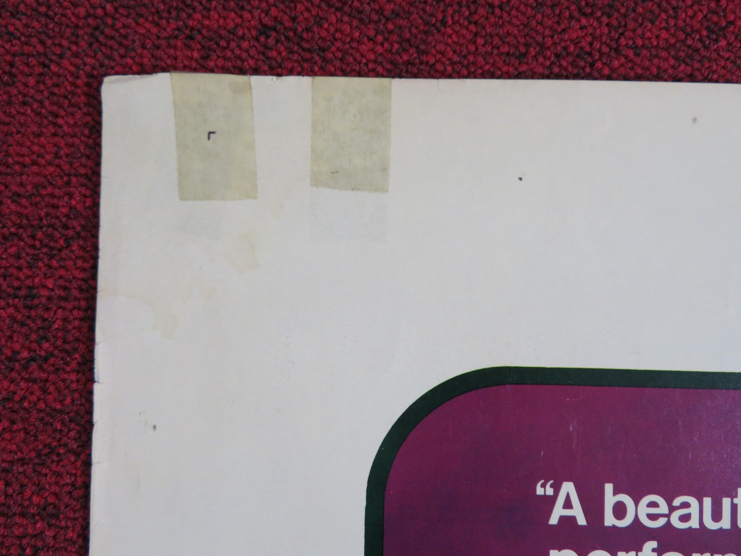 I NEVER PROMISED YOU A ROSE GARDEN FOLDED US ONE SHEET POSTER K. QUINLAN 1977 Rendezvous Cinema Movie posters