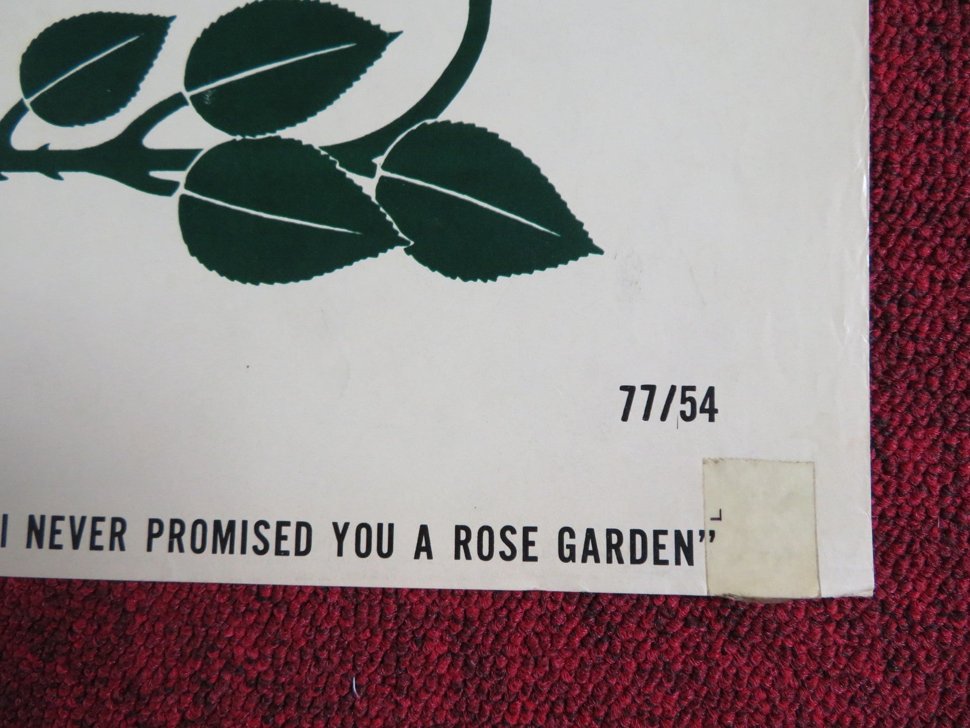 I NEVER PROMISED YOU A ROSE GARDEN FOLDED US ONE SHEET POSTER K. QUINLAN 1977 Rendezvous Cinema Movie posters