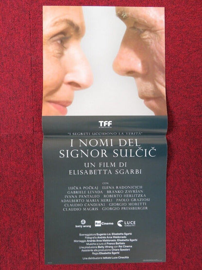I NOMI DEL SIGNOR SULCIC ITALIAN LOCANDINA (26.5"x12.5") POSTER L POCKAJ 2018 Movie posters