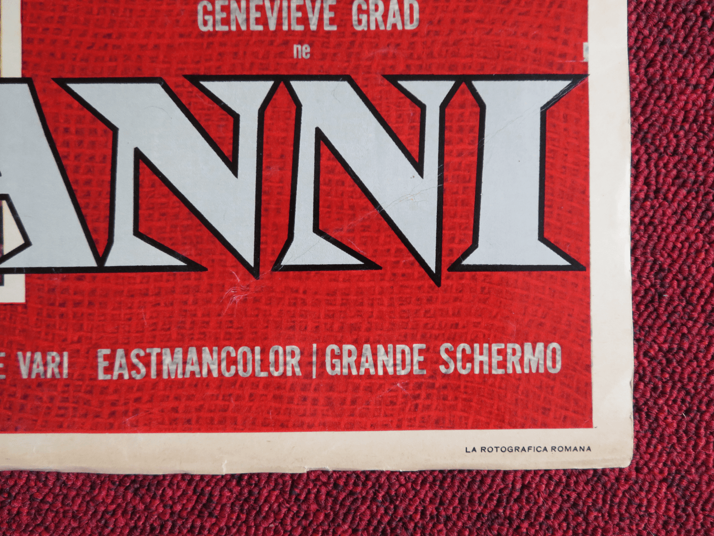 I NORMANNI ITALIAN FOTOBUSTA POSTER NICK CRAVAT BURT LANCASTER 1962 Rendezvous Cinema Movie posters