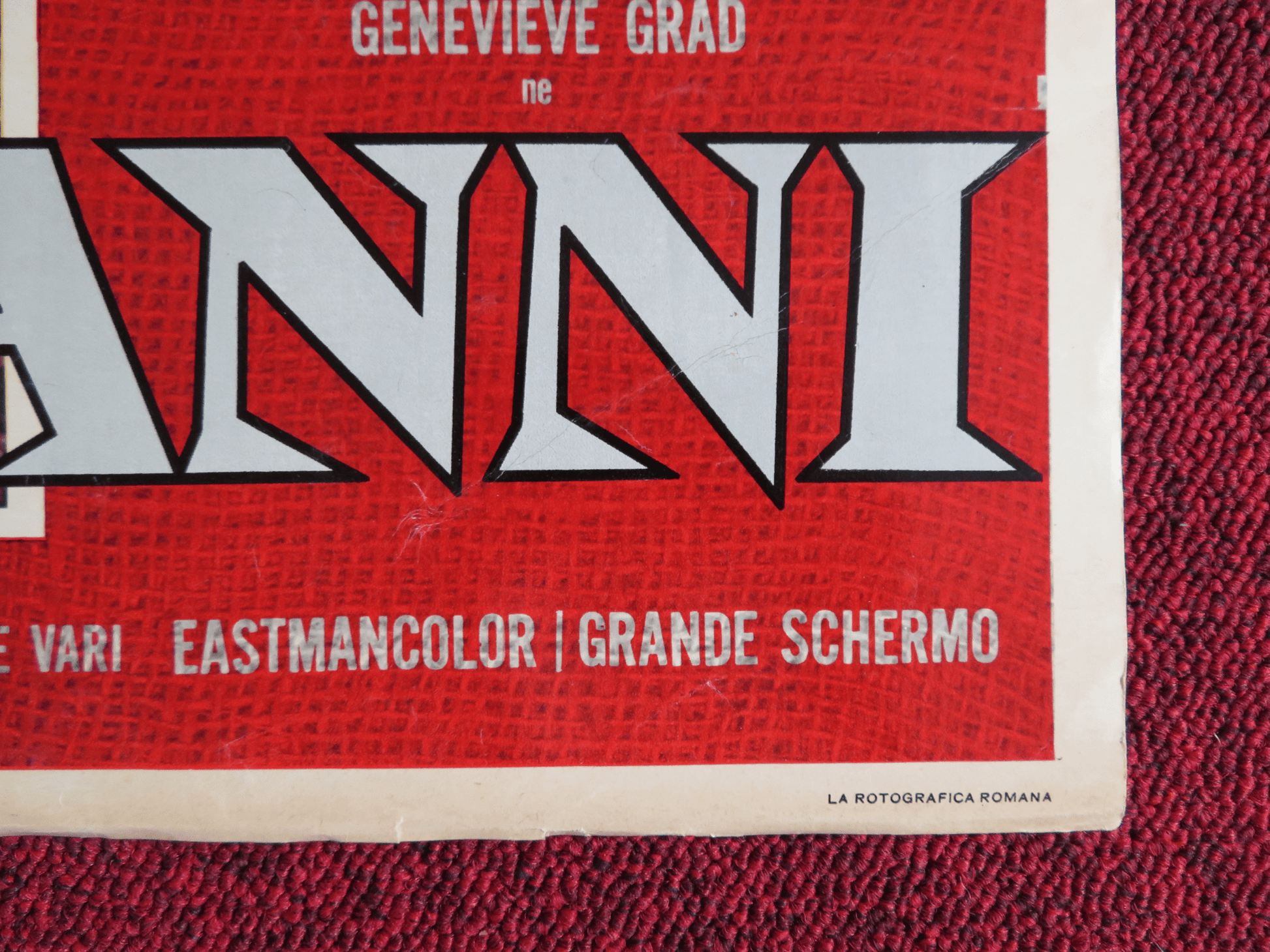 I NORMANNI ITALIAN FOTOBUSTA POSTER NICK CRAVAT BURT LANCASTER 1962 Rendezvous Cinema Movie posters