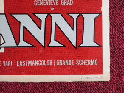 I NORMANNI ITALIAN FOTOBUSTA POSTER NICK CRAVAT BURT LANCASTER 1962 Rendezvous Cinema Movie posters