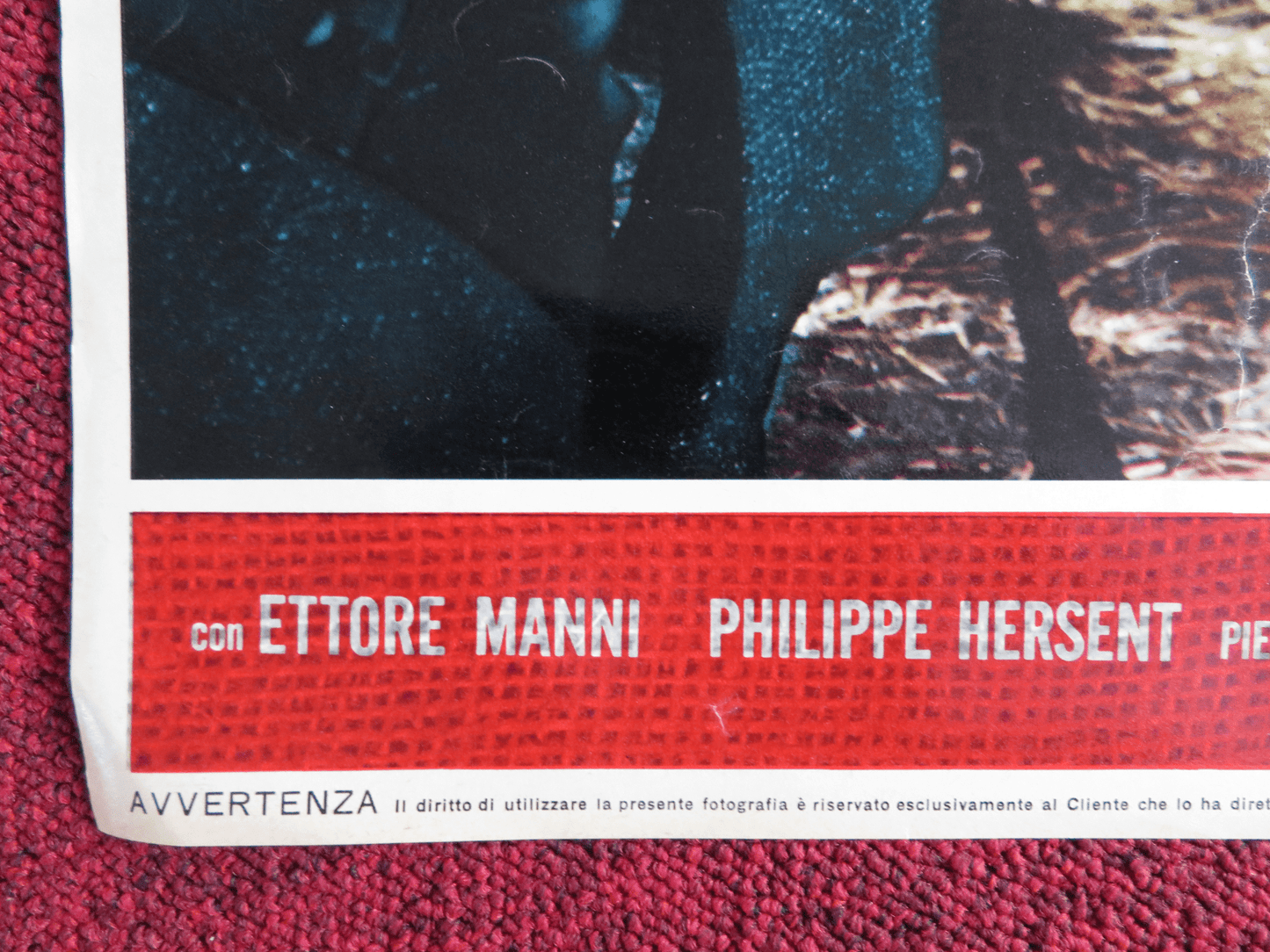 I NORMANNI ITALIAN FOTOBUSTA POSTER NICK CRAVAT BURT LANCASTER 1962 Rendezvous Cinema Movie posters