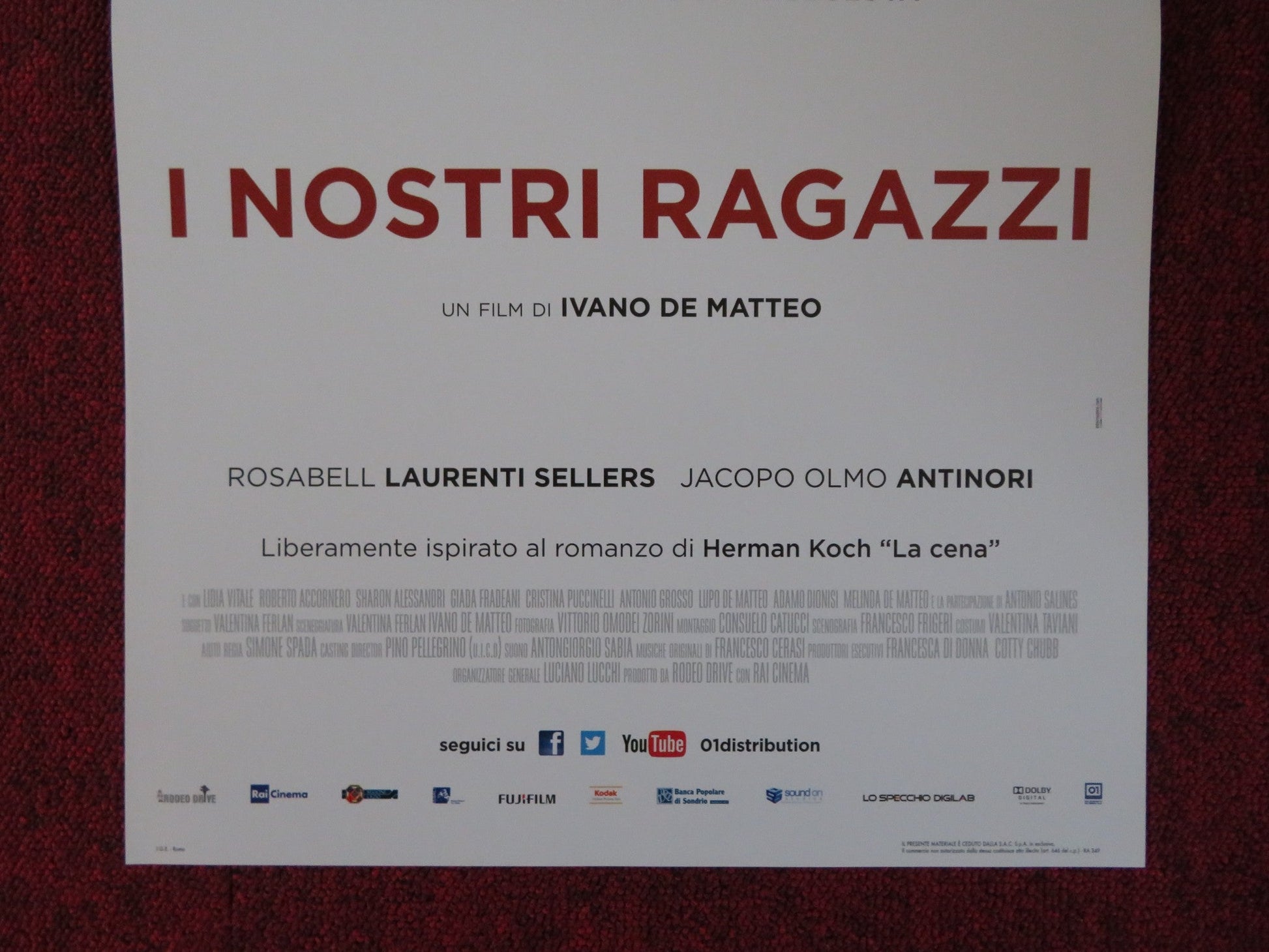 I NOSTRI RAGAZZI ITALIAN LOCANDINA POSTER ALESSANDRO GASSMANN 2014 Rendezvous Cinema Movie posters