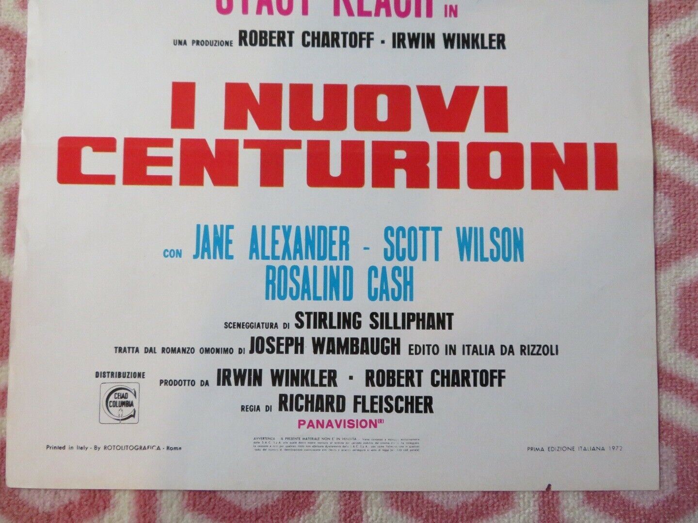 I NUOVI CENTURIONI ITALIAN LOCANDINA (27.5"x13") POSTER GEORGE C.SCOTT 1972 - Rendezvous Cinema