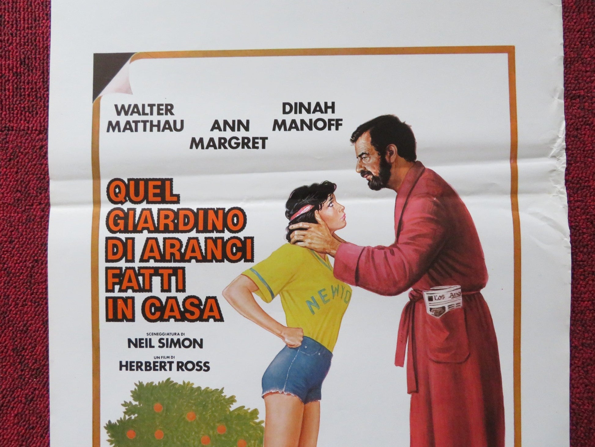 I OUGHT TO BE IN PICTURES ITALIAN LOCANDINA POSTER WALTER MATTHAU 1982 Rendezvous Cinema Movie posters