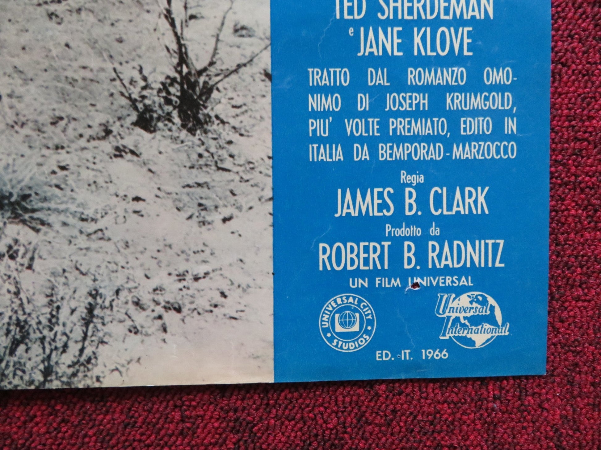 I PASCOLI DELL'ALTIPIANO - F ITALIAN FOTOBUSTA POSTER CARDI GUY STOCKWELL 1966 Rendezvous Cinema Movie posters