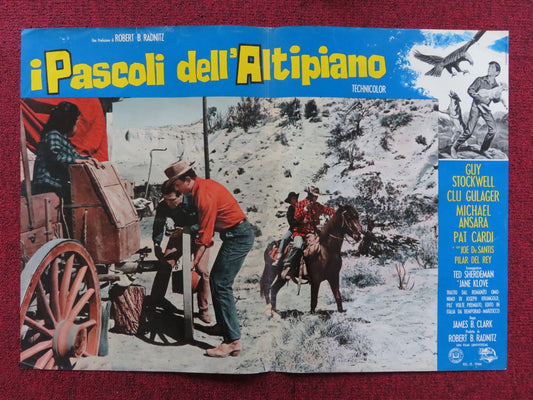 I PASCOLI DELL'ALTIPIANO - G ITALIAN FOTOBUSTA POSTER CARDI GUY STOCKWELL 1966 Rendezvous Cinema Movie posters
