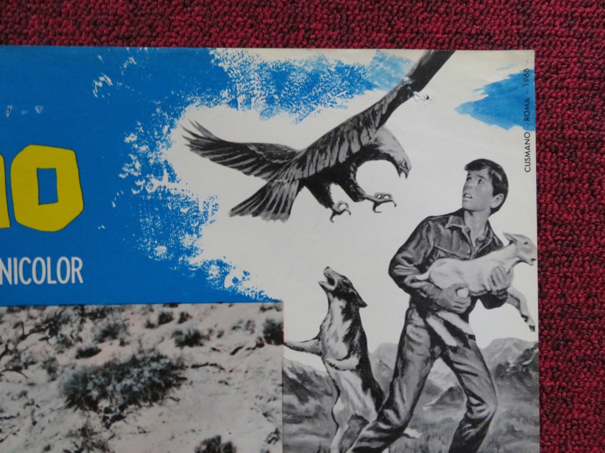 I PASCOLI DELL'ALTIPIANO - G ITALIAN FOTOBUSTA POSTER CARDI GUY STOCKWELL 1966 Rendezvous Cinema Movie posters