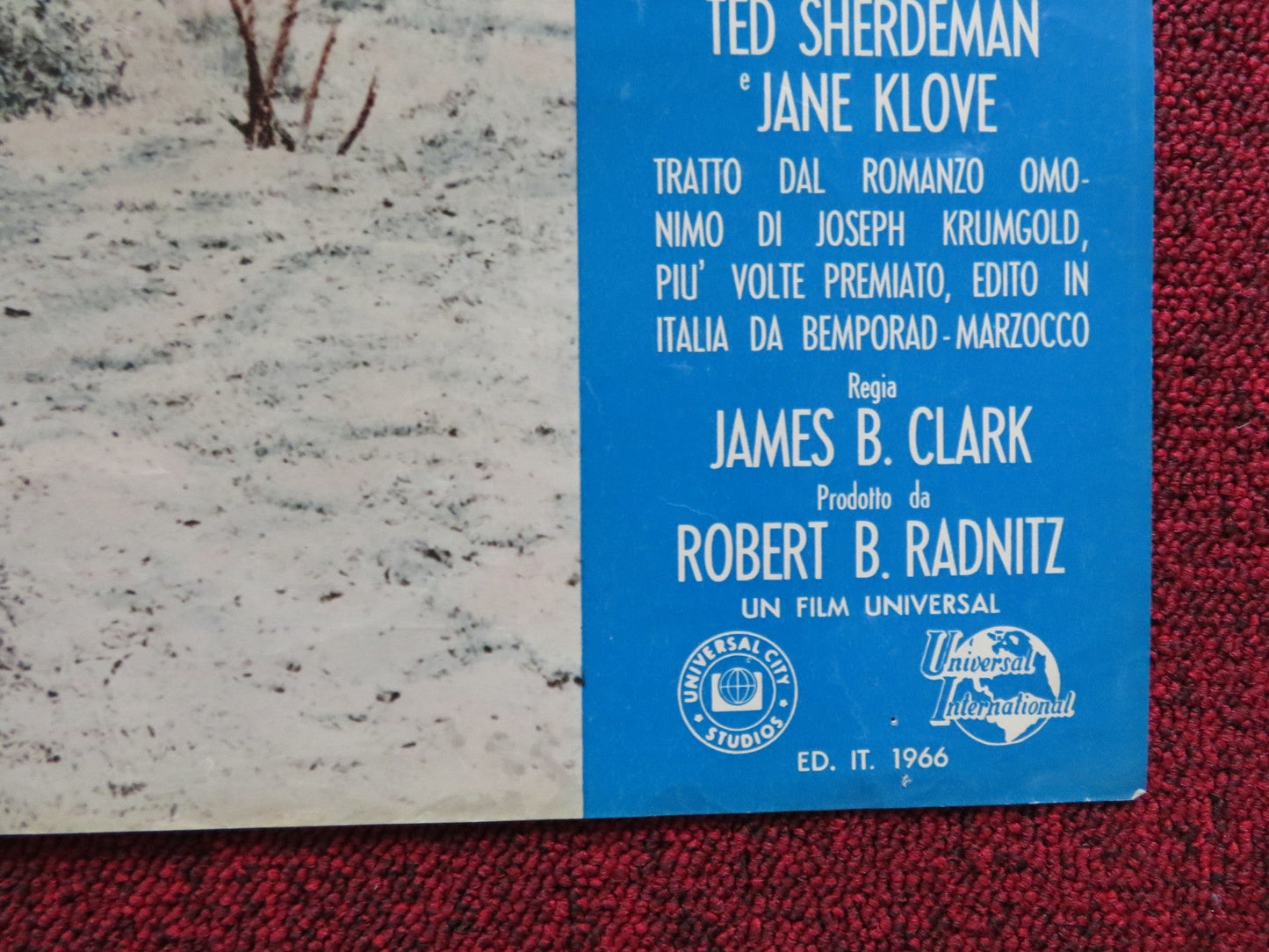 I PASCOLI DELL'ALTIPIANO - G ITALIAN FOTOBUSTA POSTER CARDI GUY STOCKWELL 1966 Rendezvous Cinema Movie posters