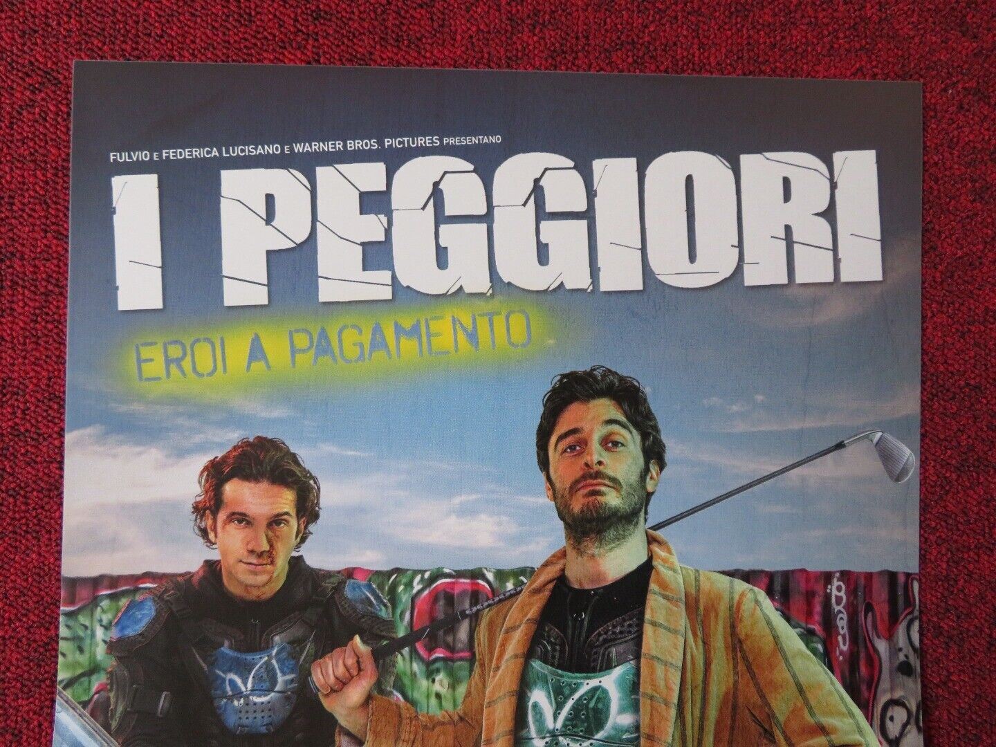 I PEGGIORI ITALIAN LOCANDINA (26.5"x12.5") POSTER VINCENZO ALFIERI 2017 Movie posters