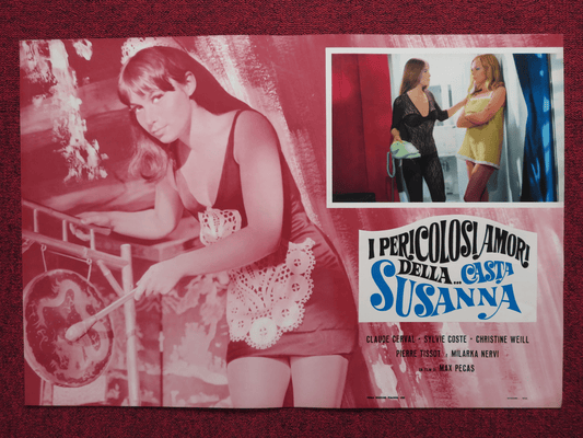 I PERICOLOSI AMORI DELLA...CASTA - B SUSANNA ITALIAN FOTOBUSTA POSTER C.CERVAL 67 Rendezvous Cinema Movie posters