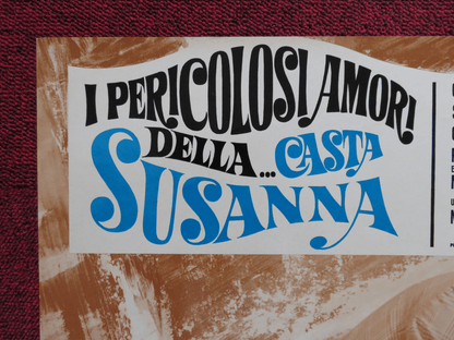 I PERICOLOSI AMORI DELLA...CASTA - D SUSANNA ITALIAN FOTOBUSTA POSTER C.CERVAL 67 Rendezvous Cinema Movie posters