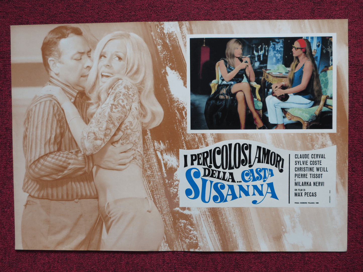 I PERICOLOSI AMORI DELLA...CASTA - E SUSANNA ITALIAN FOTOBUSTA POSTER C.CERVAL 67 Rendezvous Cinema Movie posters