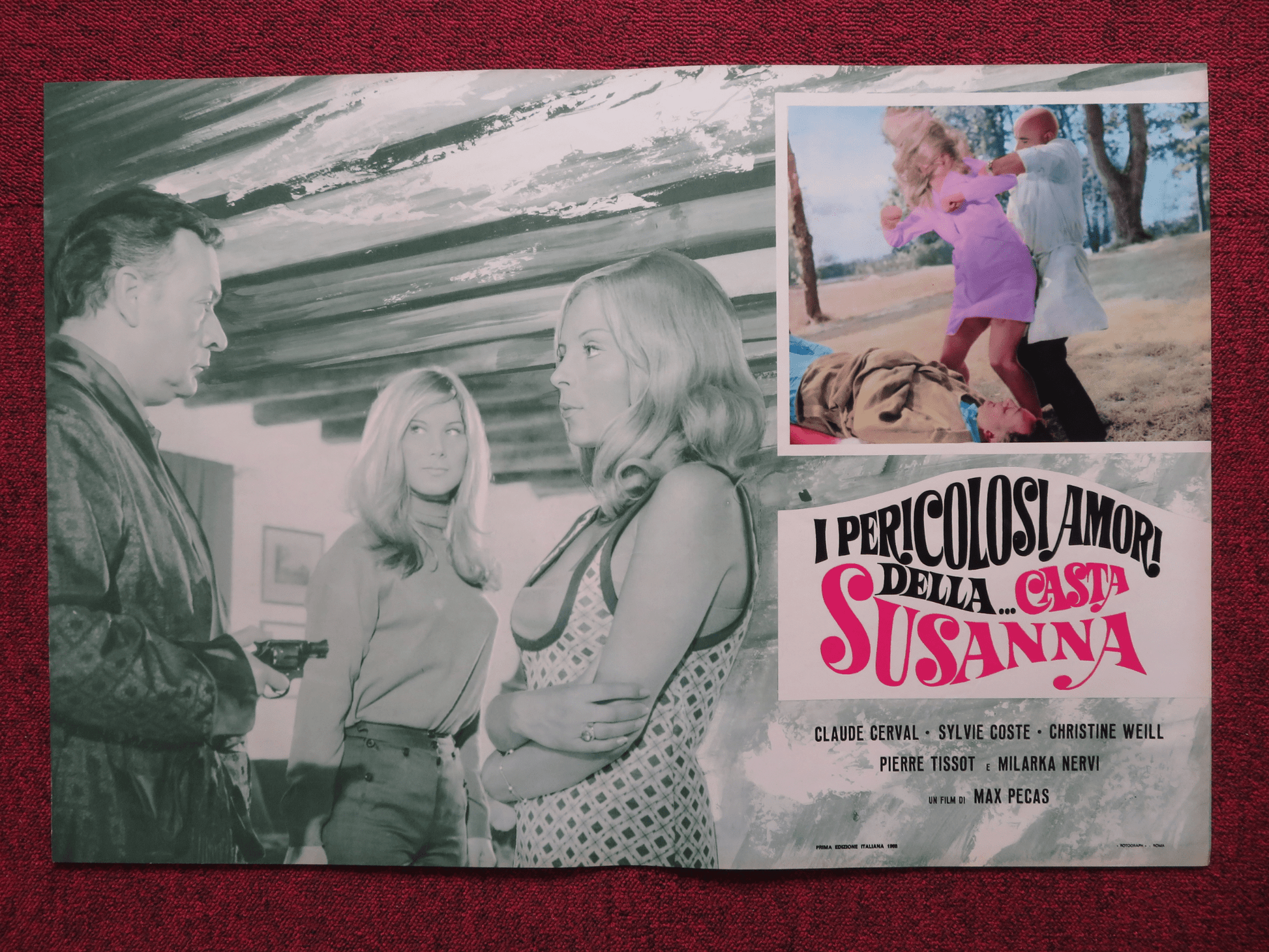 I PERICOLOSI AMORI DELLA...CASTA - G SUSANNA ITALIAN FOTOBUSTA POSTER C.CERVAL 67 Rendezvous Cinema Movie posters