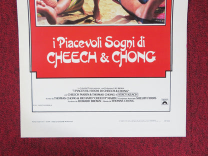 I PIACEVOLI SOGNI DI CHEECH & CHONG - B ITALIAN LOCANDINA POSTER C. MARIN 1982 Rendezvous Cinema Movie posters