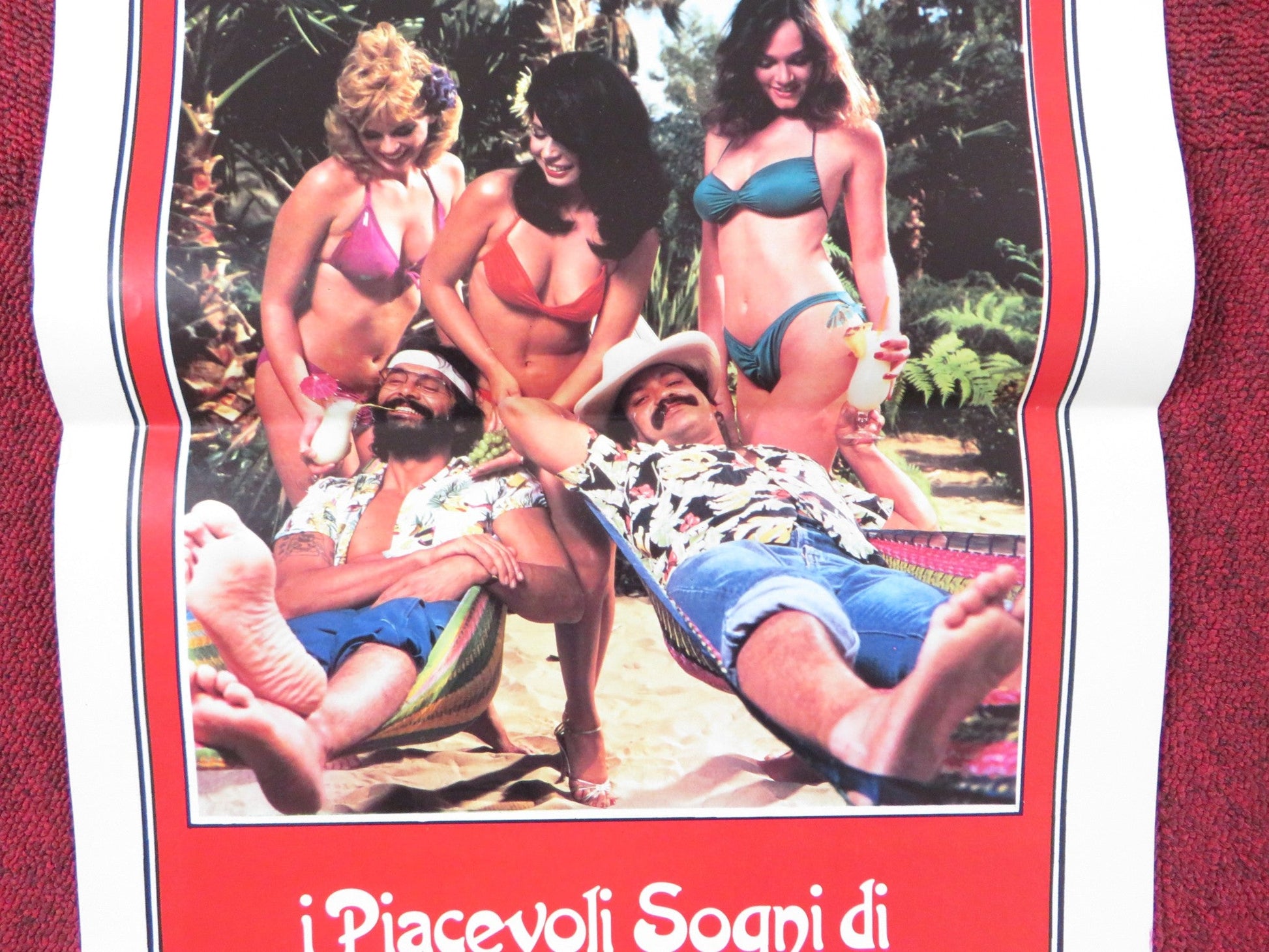 I PIACEVOLI SOGNI DI CHEECH & CHONG - B ITALIAN LOCANDINA POSTER C. MARIN 1982 Rendezvous Cinema Movie posters