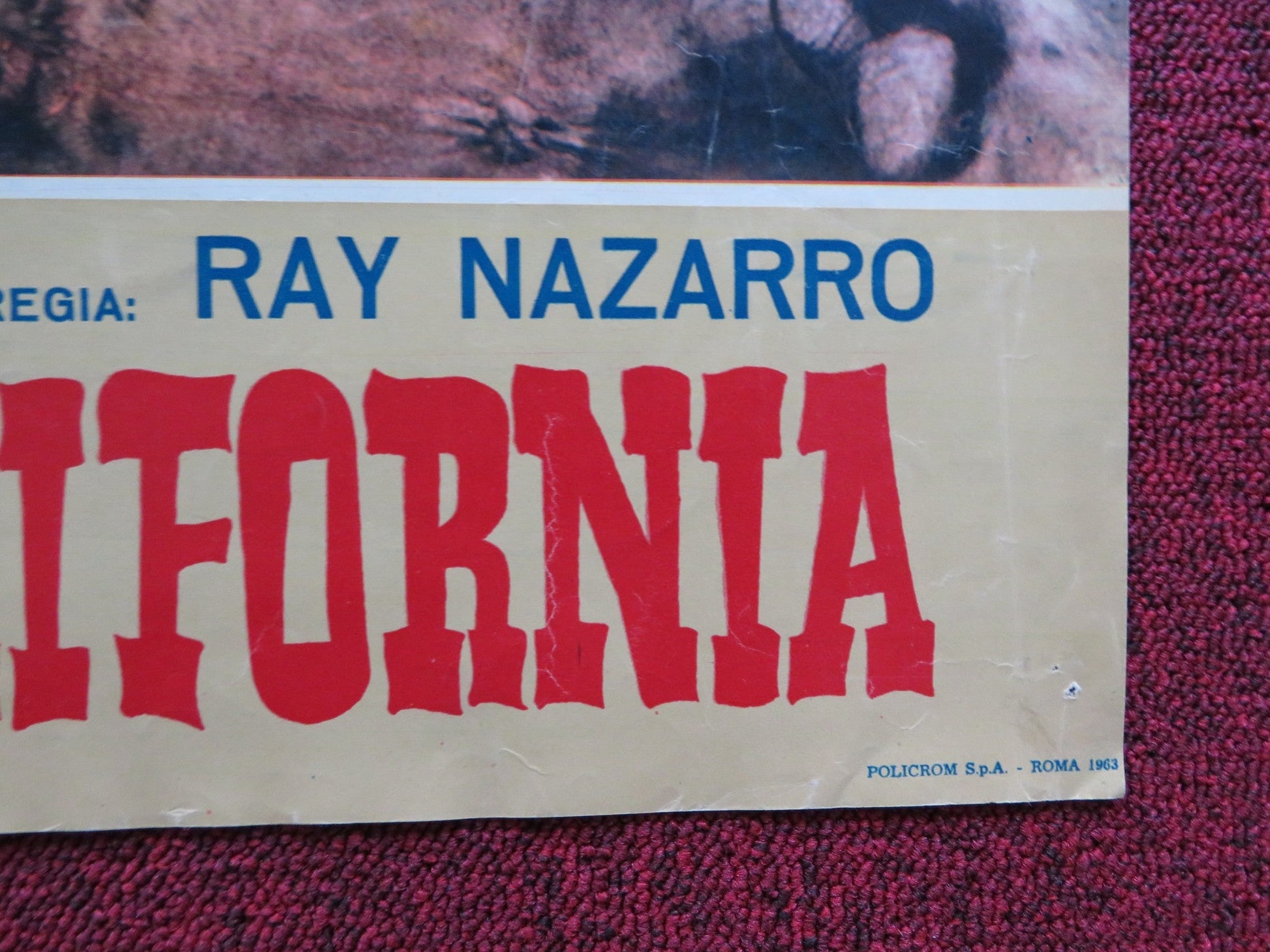 I PIONIERI DELLA CALIFORNIA - A ITALIAN FOTOBUSTA POSTER ROD CAMERON J. DRU 1954 Rendezvous Cinema Movie posters