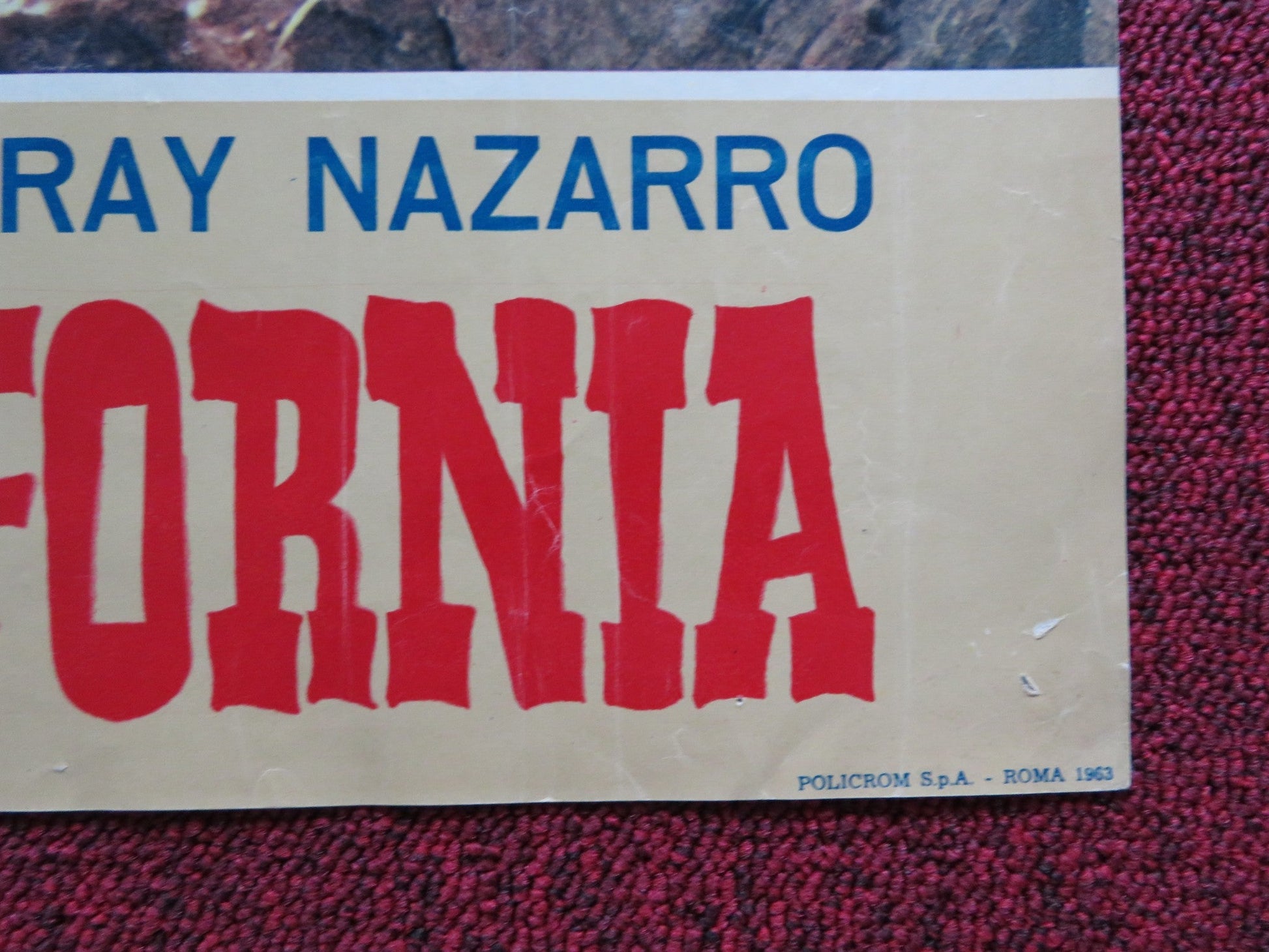 I PIONIERI DELLA CALIFORNIA - D ITALIAN FOTOBUSTA POSTER ROD CAMERON J. DRU 1954 Rendezvous Cinema Movie posters