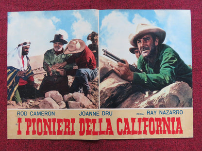 I PIONIERI DELLA CALIFORNIA - D ITALIAN FOTOBUSTA POSTER ROD CAMERON J. DRU 1954 Rendezvous Cinema Movie posters