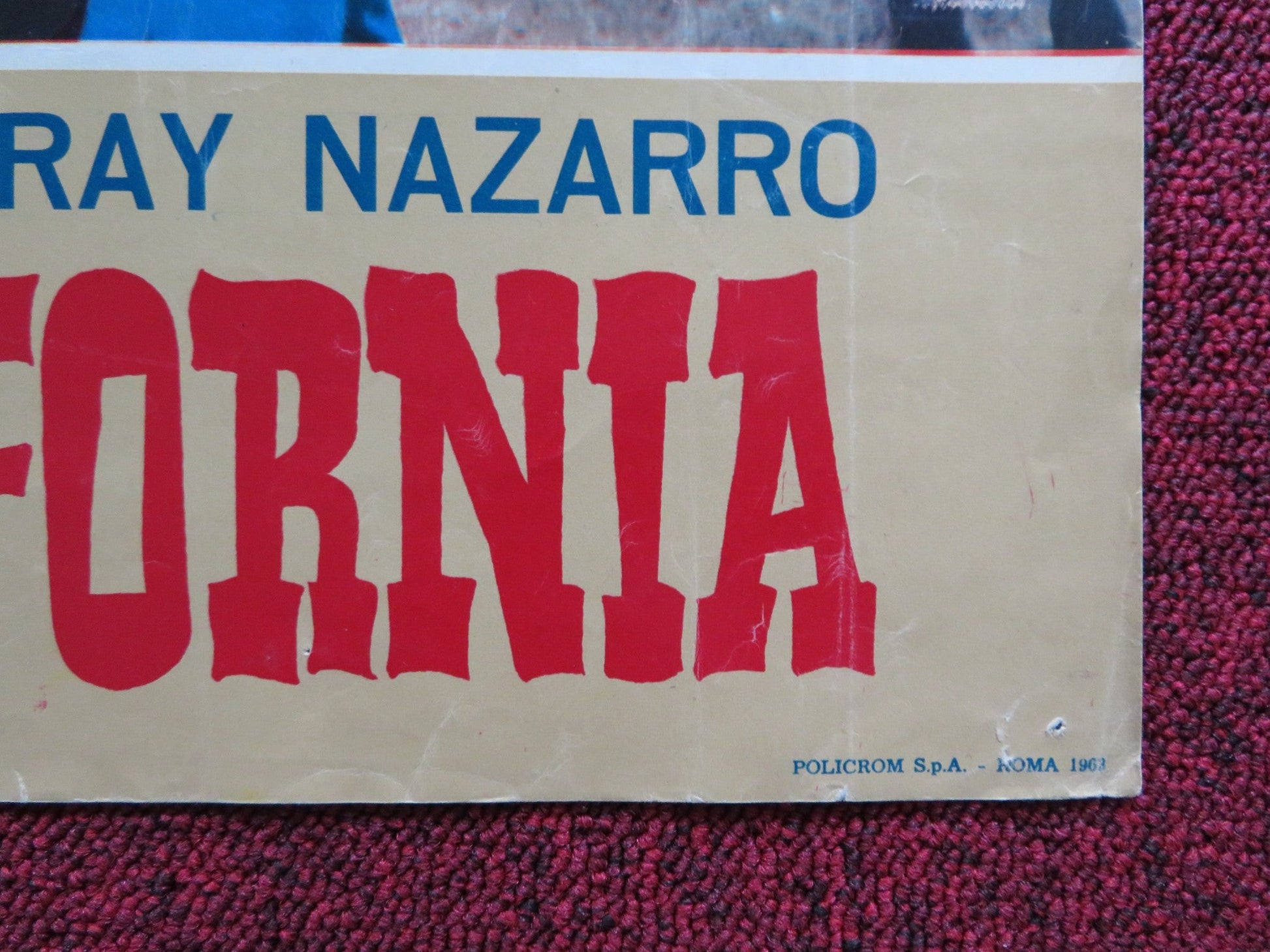 I PIONIERI DELLA CALIFORNIA - E ITALIAN FOTOBUSTA POSTER ROD CAMERON J. DRU 1954 Rendezvous Cinema Movie posters