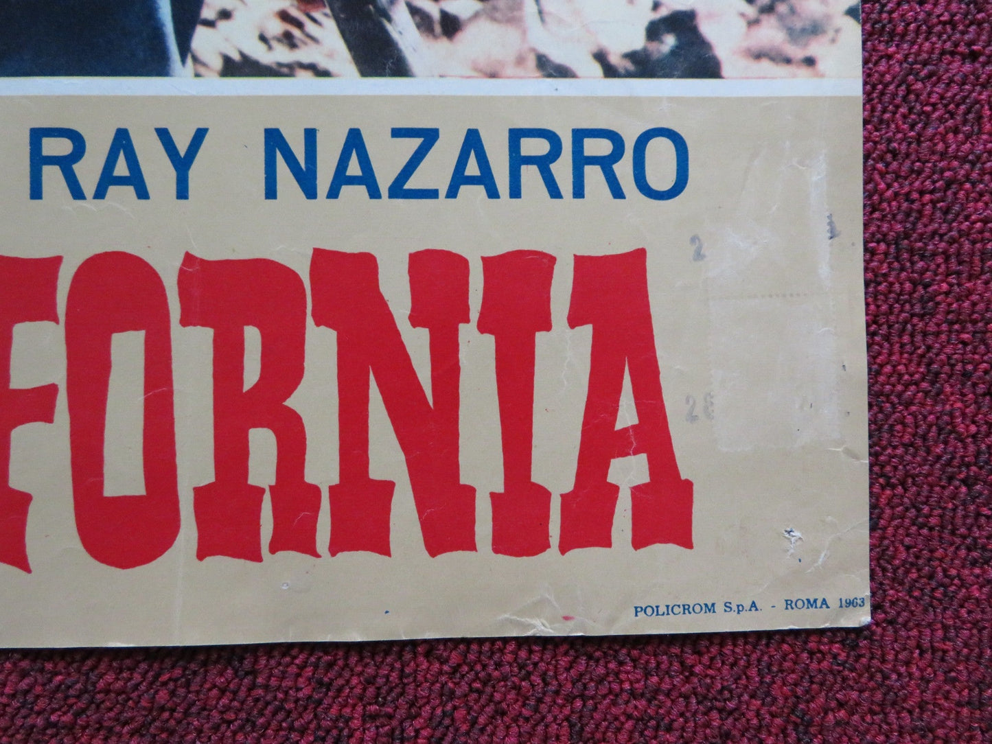 I PIONIERI DELLA CALIFORNIA - F ITALIAN FOTOBUSTA POSTER ROD CAMERON J. DRU 1954 Rendezvous Cinema Movie posters