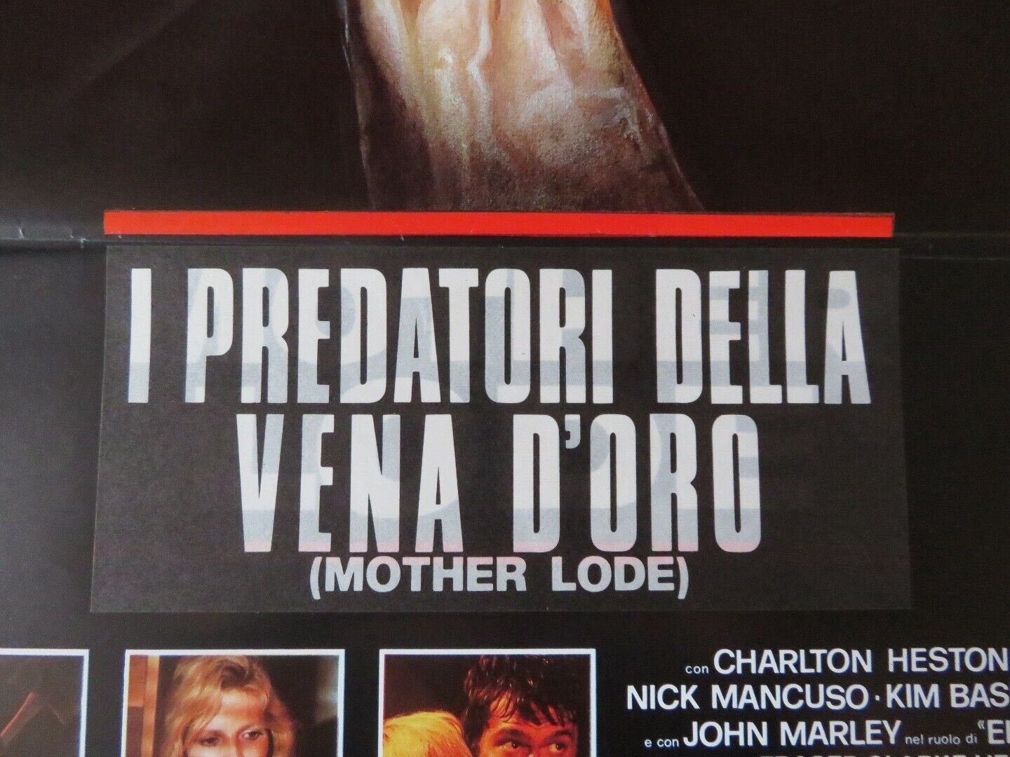 I PREDATORI DELLA VENA D'ORO ITALIAN LOCANDINA (28.5"x13") POSTER K BASINGER '84 - Rendezvous Cinema