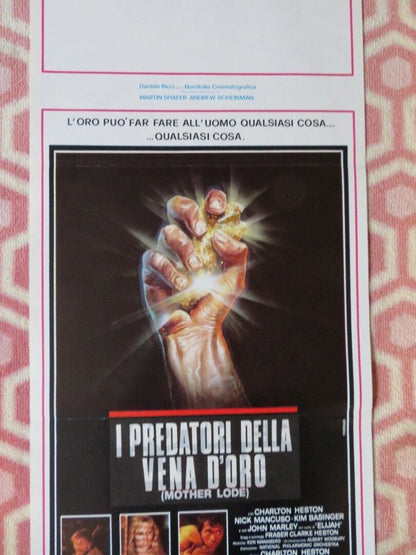 I PREDATORI DELLA VENA D'ORO ITALIAN LOCANDINA (28.5"x13") POSTER K BASINGER '84 - Rendezvous Cinema