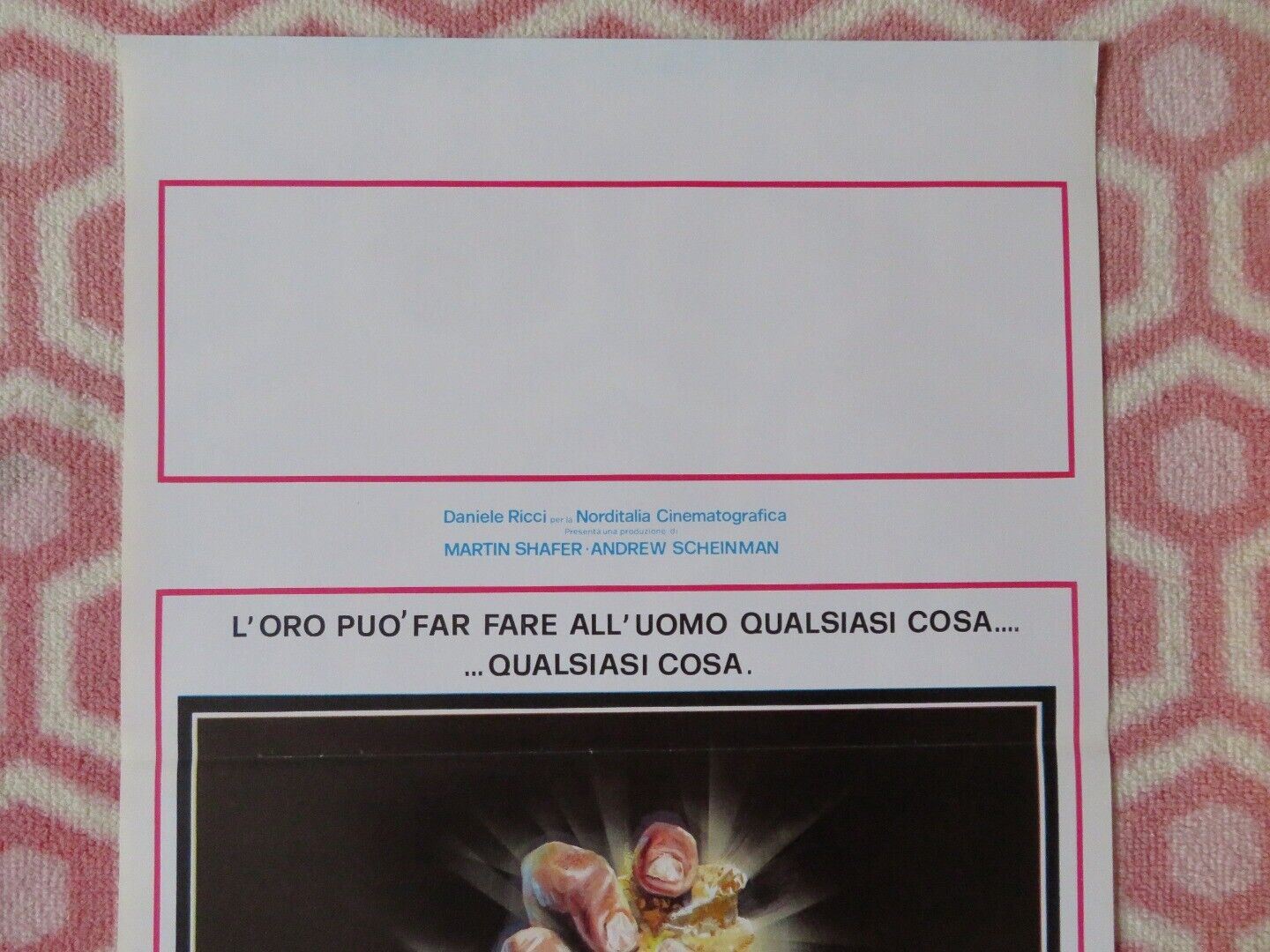 I PREDATORI DELLA VENA D'ORO ITALIAN LOCANDINA (28.5"x13") POSTER K BASINGER '84 - Rendezvous Cinema