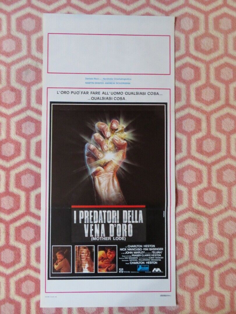 I PREDATORI DELLA VENA D'ORO ITALIAN LOCANDINA (28.5"x13") POSTER K BASINGER '84 - Rendezvous Cinema