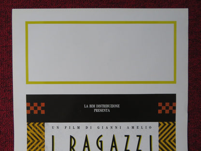 I RAGAZZI DI VIA PANISPERNA ITALIAN LOCANDINA POSTER ANDREA PRODAN 1988 Rendezvous Cinema Movie posters
