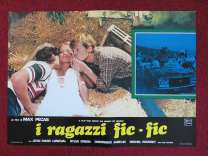 I RAGAZZI FIC FIC - D ITALIAN FOTOBUSTA POSTER JEAN MARC LONGVAL SYLVA GREEN 1979 Rendezvous Cinema Movie posters