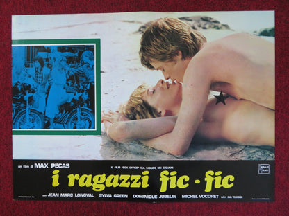 I RAGAZZI FIC FIC - E ITALIAN FOTOBUSTA POSTER JEAN MARC LONGVAL SYLVA GREEN 1979 Rendezvous Cinema Movie posters